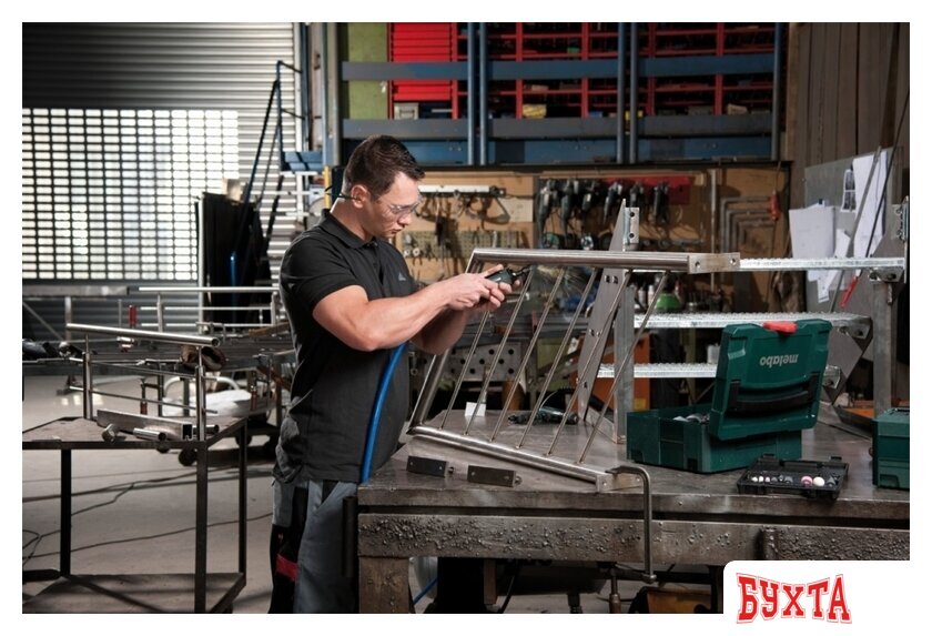 Пневмошлифмашина Metabo DG 25 SET [604116500] 3