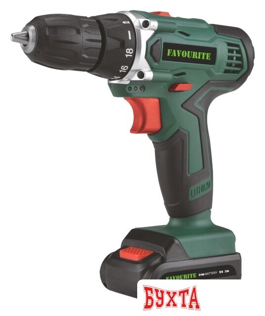 Дрель-шуруповерт Favourite DC-NEW 12EL (с 2-мя АКБ, кейс)