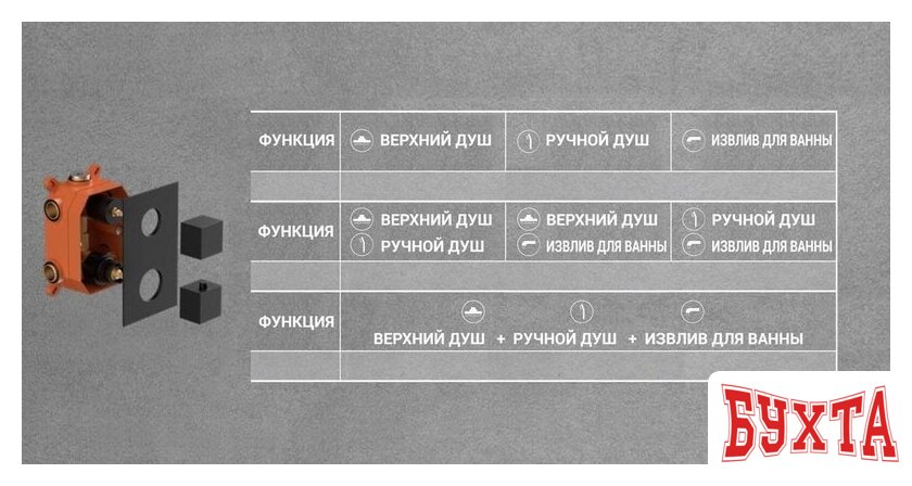 Душевая система Vincea Next VSFW-1N3TGM 4