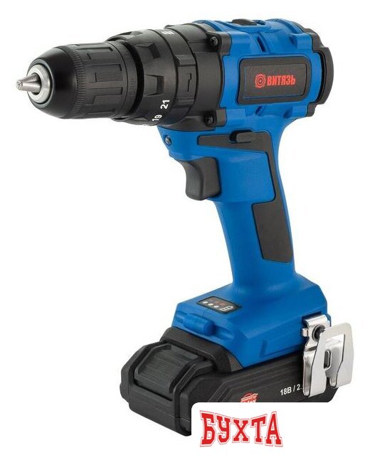 Ударная дрель-шуруповерт Витязь ДА-418-2 (с 2-мя АКБ, кейс) 1