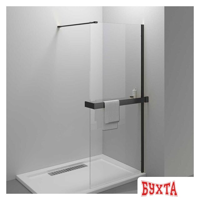 Душевая стенка Vincea Walk-In VSW-4HR100CLB 1