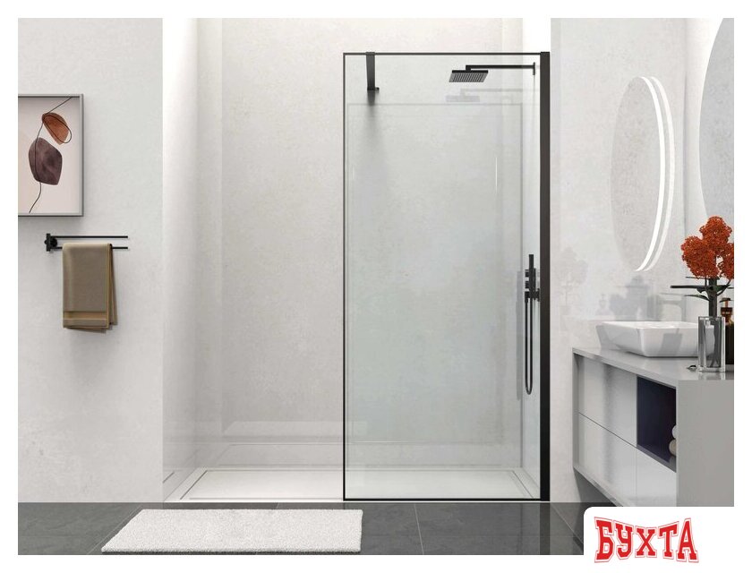 Душевая стенка Vincea Walk-In VSW-1HS100CLB 2