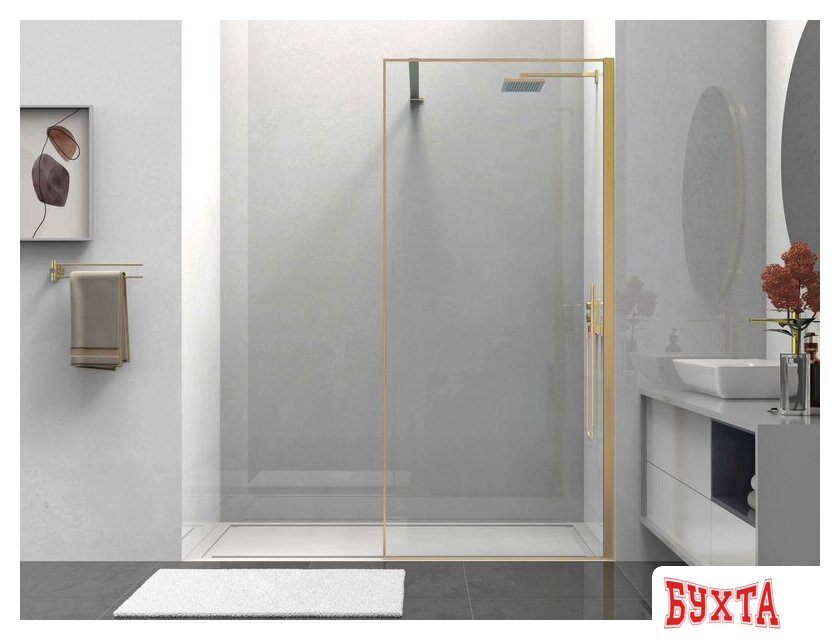 Душевая стенка Vincea Walk-In VSW-1HS100CLG 2