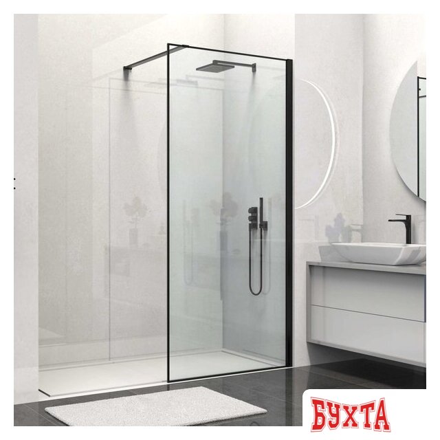 Душевая стенка Vincea Walk-In VSW-1HS800CLB 1
