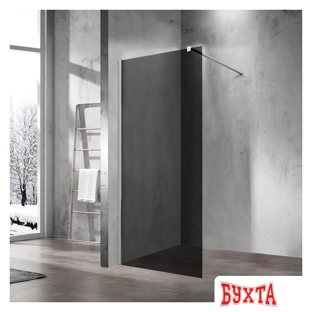 Душевая стенка Vincea Walk-In VSW-1H100CG (хром/тонированное) 1