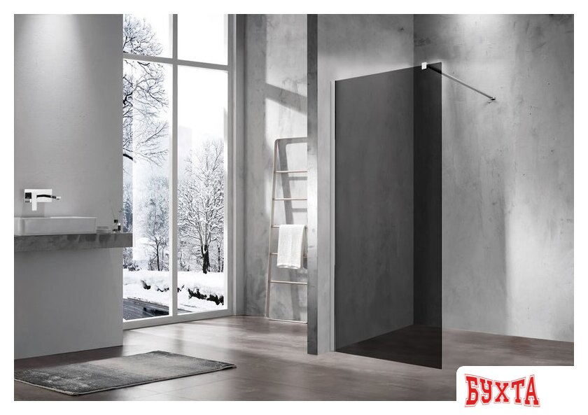 Душевая стенка Vincea Walk-In VSW-1H100CG (хром/тонированное) 2