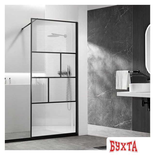 Душевая стенка Vincea Walk-In VSW-1HC100CFB 1