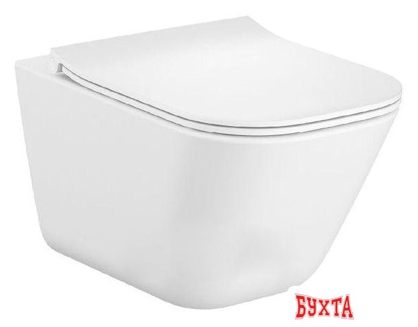 Унитаз подвесной Roca The Gap Clean Rim A34647L000 + A801472003