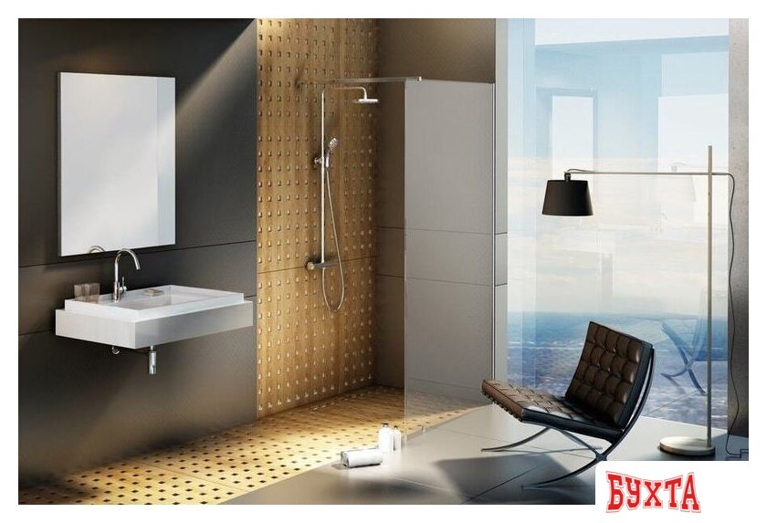 Душевая стенка Ravak Walk-In Wall 160 (черный/прозрачное) 3