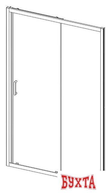 Душевая дверь Vincea Alpha VDS-3AL110CLG 3