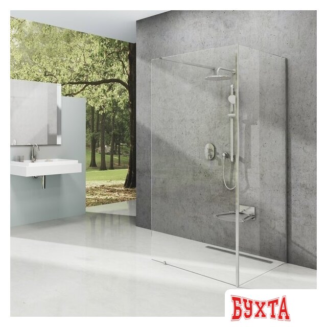 Душевой уголок Ravak Walk-In Corner 120x80 (черный/прозрачное) 5