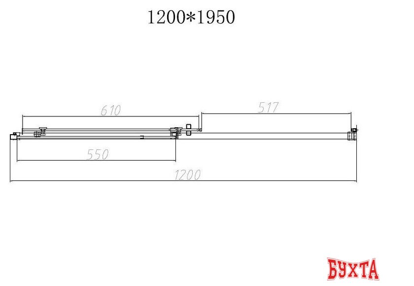 Душевая дверь Vincea Slim-N VDS-4SN120CLB 4