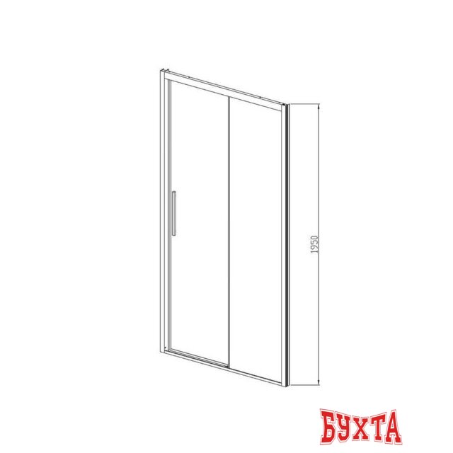 Душевая дверь Vincea Soft VDS-3SO120CLB (черный/прозрачное) 4