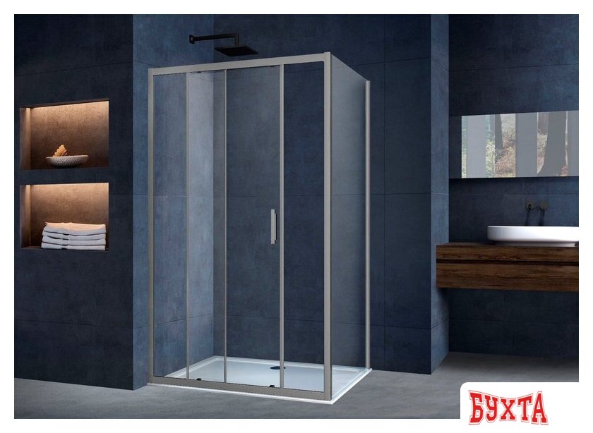 Душевой уголок Vincea Alpha VSR-3AL8014CLGM 2