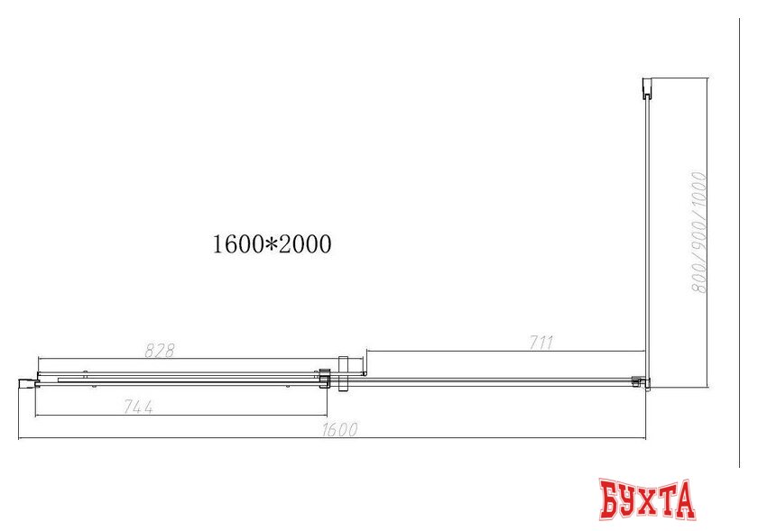 Душевой уголок Vincea Dice VSR-4D1016CL 4