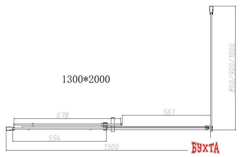 Душевой уголок Vincea Dice VSR-4D8013CL 4