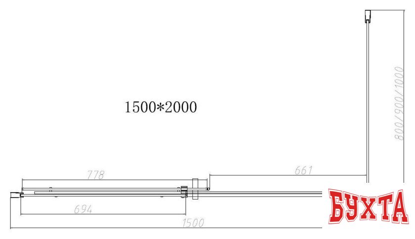 Душевой уголок Vincea Dice VSR-4D8015CLGM 4