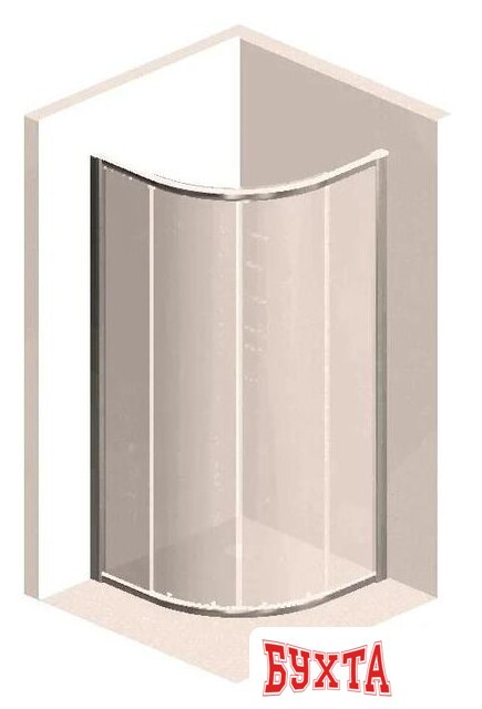 Душевой уголок Vincea Garda VSQ-1G100CH (хром/шиншилла) 5