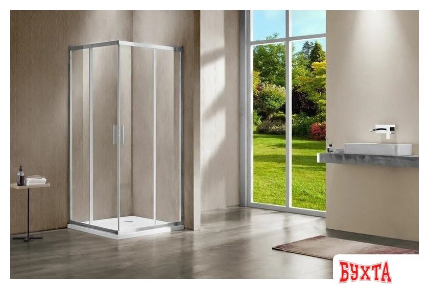 Душевой уголок Vincea Garda VSS-1G8010CL (хром/прозрачное) 2