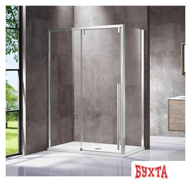 Душевой уголок Vincea Lugano VSR-1L8012CL-1 (хром/прозрачное)
