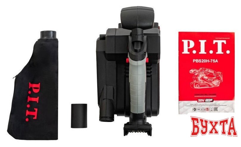 Ленточная шлифмашина P.I.T. PBS20H-75A (без АКБ) 4