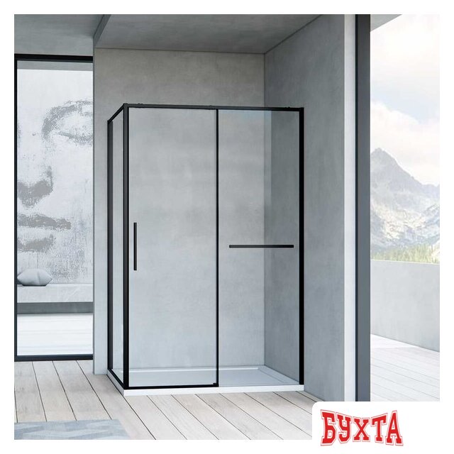 Душевой уголок Vincea Slim Soft VSR-1SS9013CLB 1