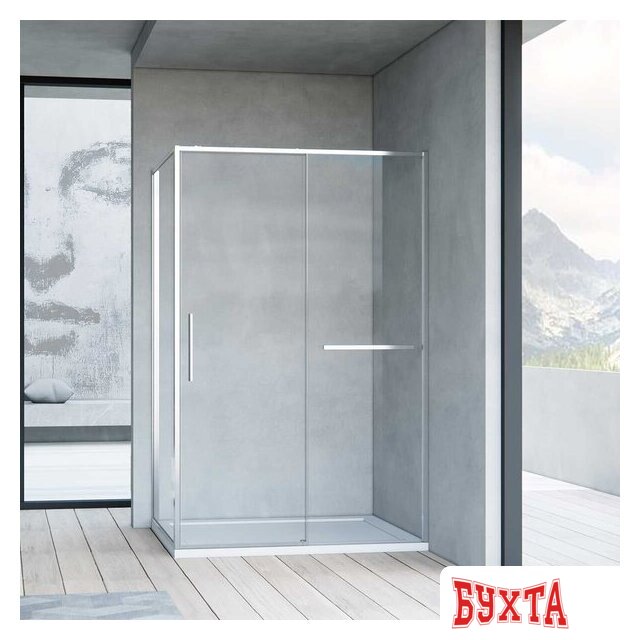 Душевой уголок Vincea Slim Soft VSR-1SS9014CL 1