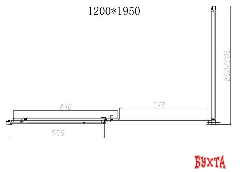 Душевой уголок Vincea Slim-N VSR-4SN9012CLG 5