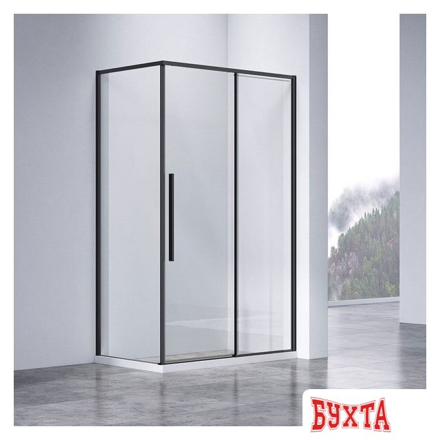 Душевой уголок Vincea Slim-N VSR-4SN9013CLB 1
