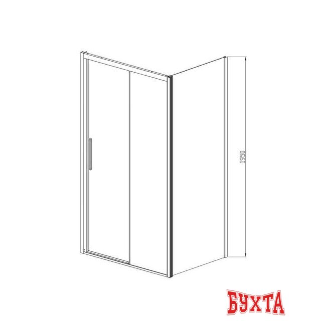 Душевой уголок Vincea Soft VSR-3SO1011CL (хром/прозрачное) 5