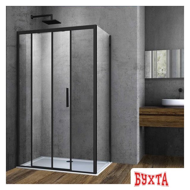 Душевой уголок Vincea Soft VSR-3SO9013CLB 1