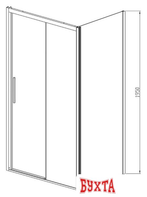Душевой уголок Vincea Soft VSR-3SO9014CLB 5