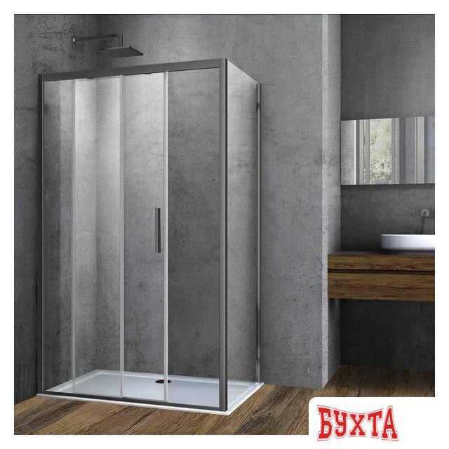 Душевой уголок Vincea Soft VSR-3SO9014CLGM 1