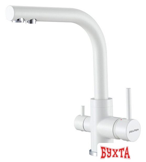 Смеситель Paulmark Essen 213011-431TW (белый матовый)