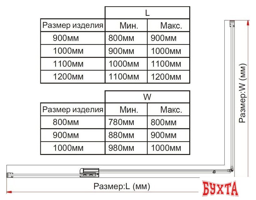 Душевой уголок Vincea Extra VSR-1E111290CGB 5