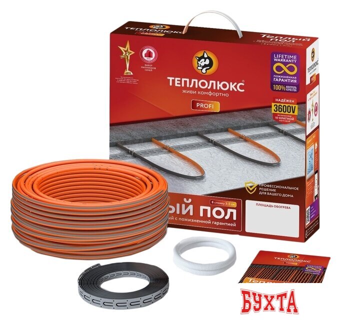 Нагревательный кабель Теплолюкс Profi Roll-180 9.5 м 180 Вт 1