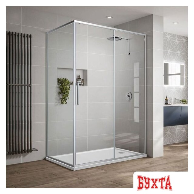 Душевой уголок Vincea Slim-U VSR-2SU9012CL 1