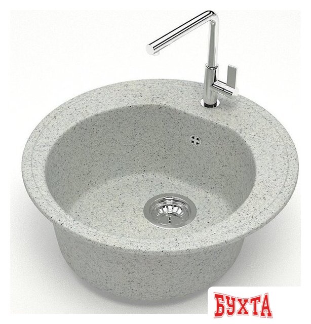 Кухонная мойка MARRBAXX Карельский камень модель 3/Q10 F003Q010 (серый/светло-серый) 2