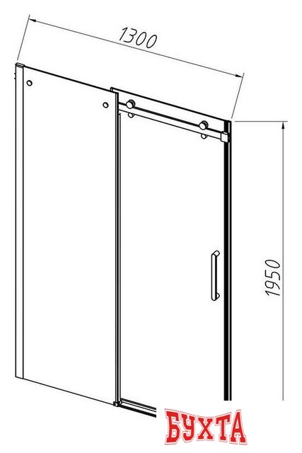 Душевая дверь Vincea Como-N VDS-4CN130CL 5