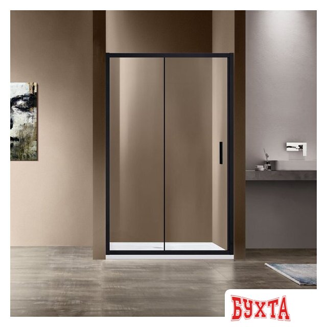 Душевая дверь Vincea Garda VDS-1G140CLB (черный/прозрачное)