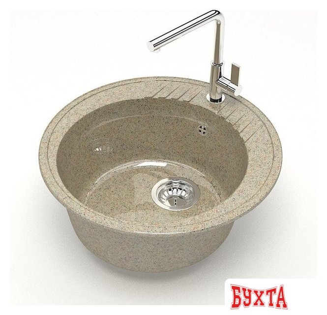 Кухонная мойка MARRBAXX Карельский камень модель 6/Q5 F006Q005 (песочный) 2