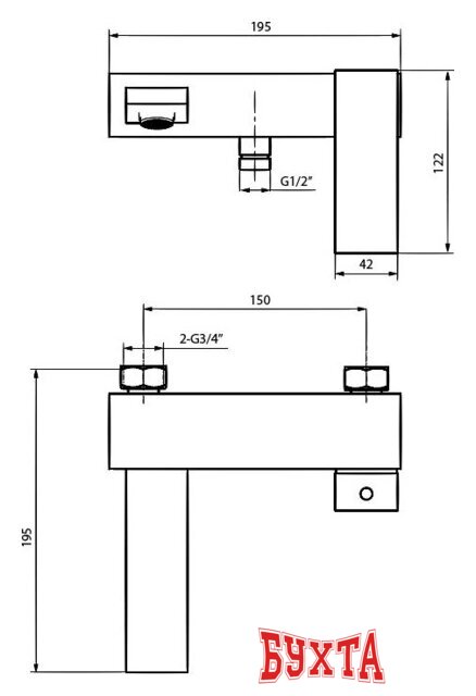 Смеситель Ahti Rauma RM405001 2