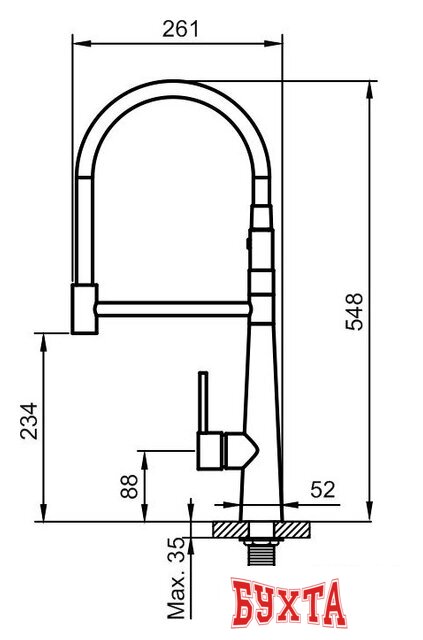 Смеситель Ahti Kemi KM813021 3
