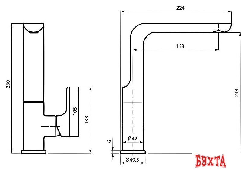 Смеситель Ahti Sipoo SB101011 2