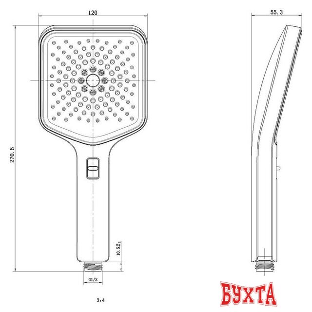 Душевой гарнитур Vincea Inspire VSHN-3I4HGM 4