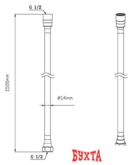 Душевой гарнитур Vincea VSHN-41HGM 2