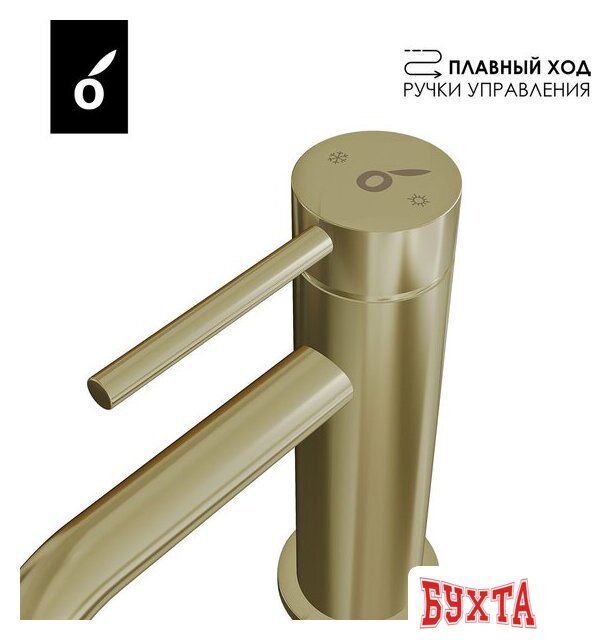 Комплект смесителей Oliveeka OL-669017+88139017-BG (золотой матовый) 4
