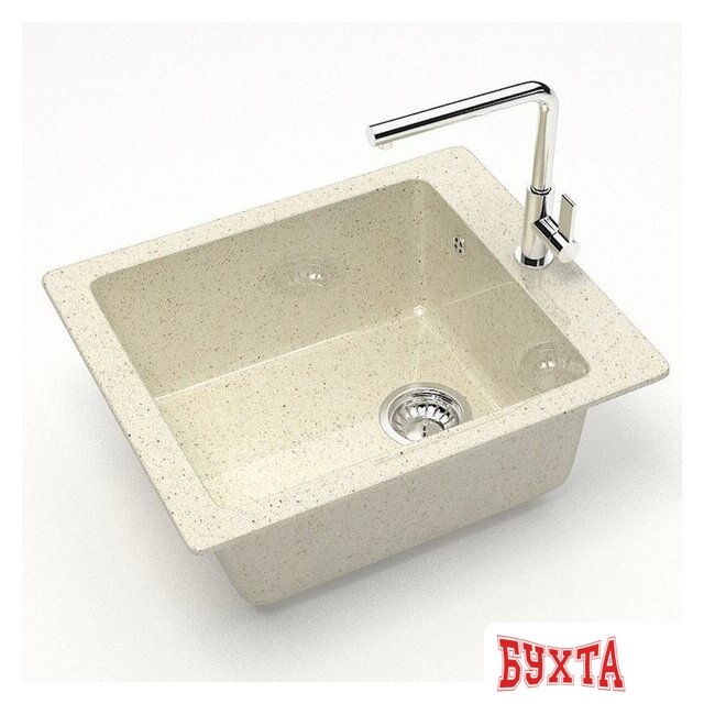 Кухонная мойка MARRBAXX Карельский камень модель 8/Q2 F008Q002 (бежевый) 2