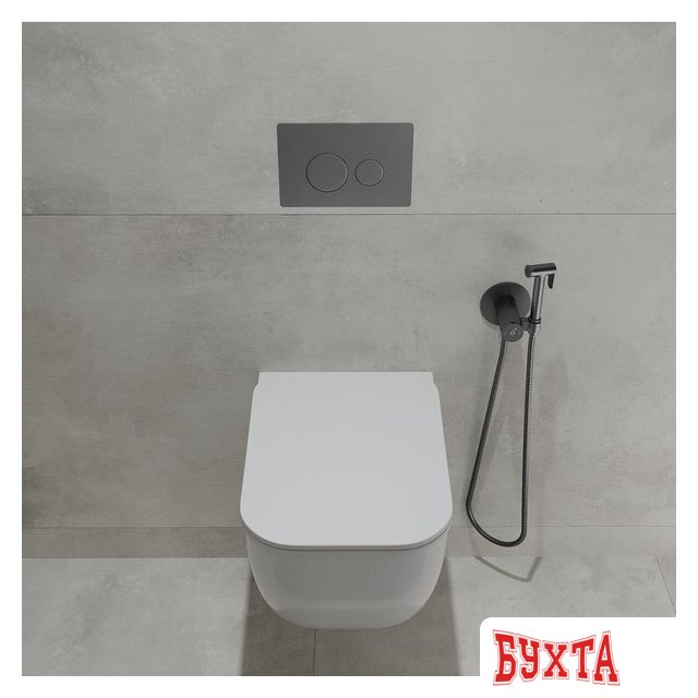 Унитаз подвесной Oliveeka OL-MQ1216R22-BGM (матовый оружейный) 5