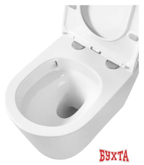 Унитаз подвесной Oliveeka OL-MQ-003 + OL-6016 + OL-E12-BN (никель матовый) 5